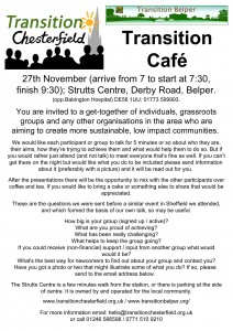 Chesterfield/Belper Cafe event